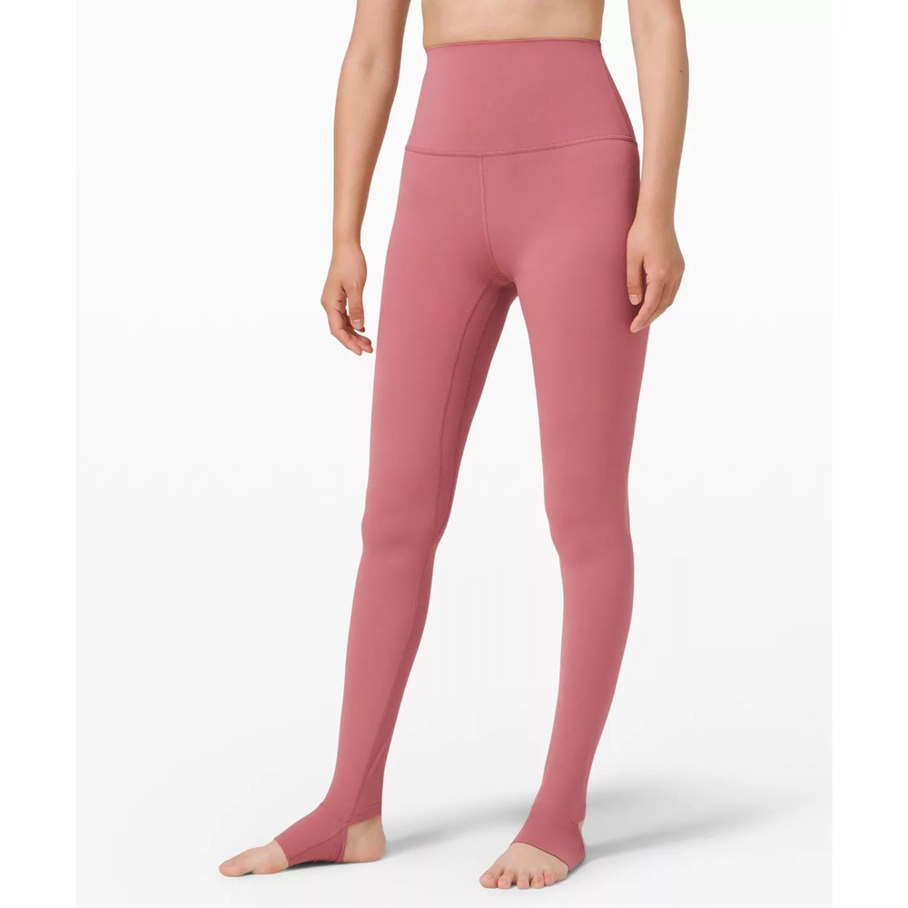 LULULEMON Align Super High-Rise STIRRUP Pant Legging Dusty Rose Pink sz.10